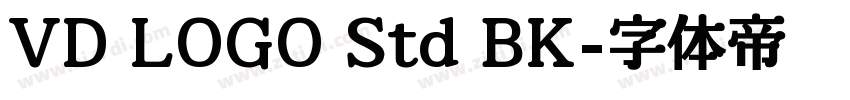 VD LOGO Std BK字体转换